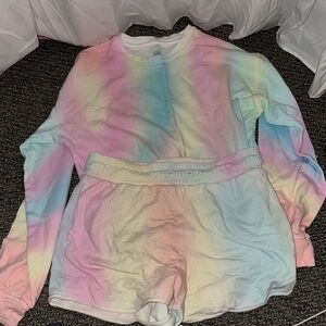 Athleta Girl Rainbow set